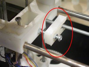 ShowCase-first selfmade reprap part fitted.jpg