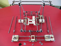 Photo of the parts used to Install the X Axis