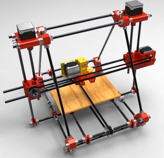Example early Mendel (Prusa) design