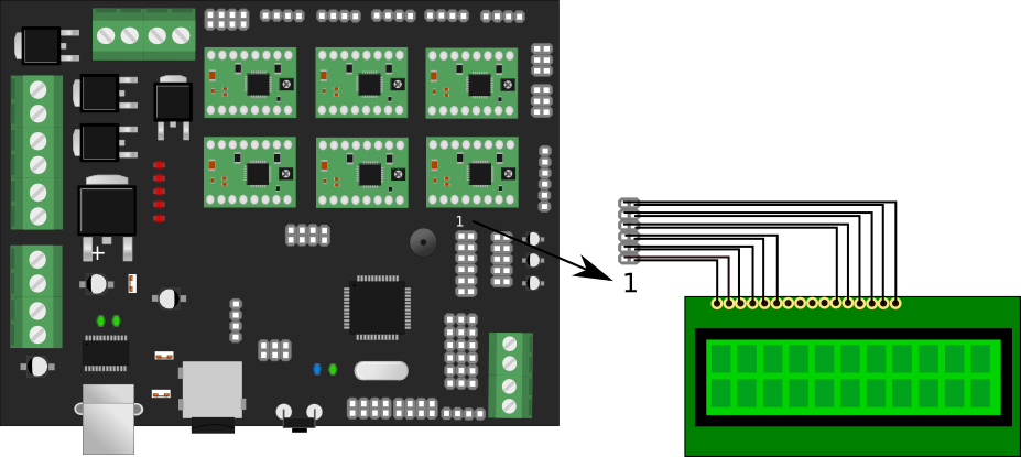 Megatronics V2.0 Controller Board combination of Arduino mega2560 and Ramps1.4 