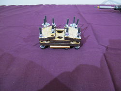 Photo of an assembled X axis idler end without the bearing springs