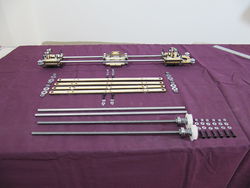 Photo of the parts used in the Z axis