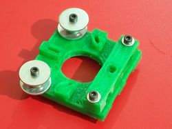 Photo of an assembled X Axis Motor Mount
