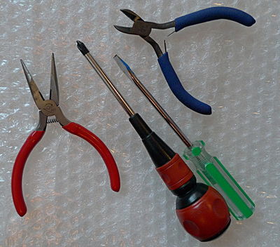Pliers and screwdrivers generally needed to modify ax ATX PSU.