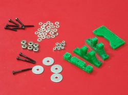 Photo of the parts used in the Z 180 portion of the X Axis and the X Axis Idler