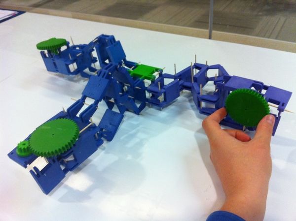 Printed example of the Rhombot