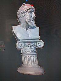 Scan of statue of Poseidon