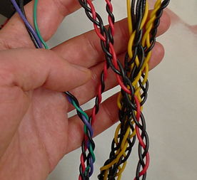 Braided cables.