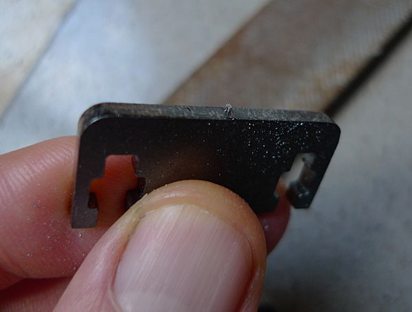 A barb on a P3Steel laser-cut steel part