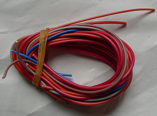 We keep the cables we cut for later use in our RepRap.